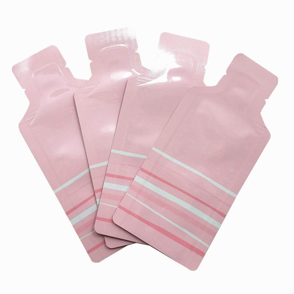 Mitob 100 Pack 2.95X5.1 Inch Heat Seal Sample Mylar Packets For Portable Travel Toiletries Empty Disposable Liquid Shampoo Pouch