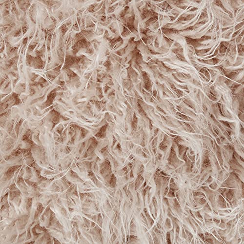 Saro Lifestyle Mongolian Faux Fur Poly Filled Throw Pillow