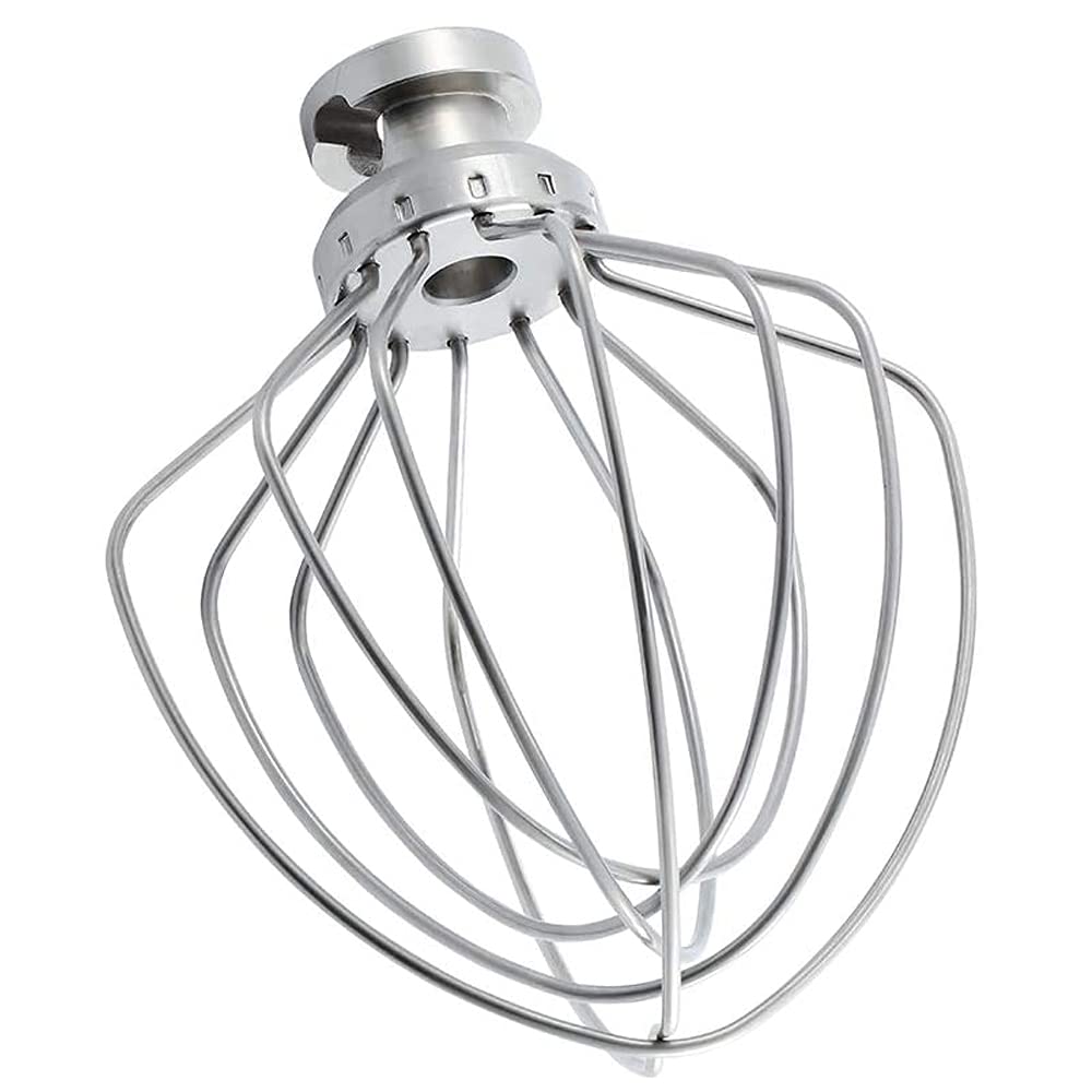 Mmobiel 6-Wire Whip Attachment Replacement K45Ww Stainless Steel Whisk Compatible With Kitchenaid Mixer Accessories - Egg Cream