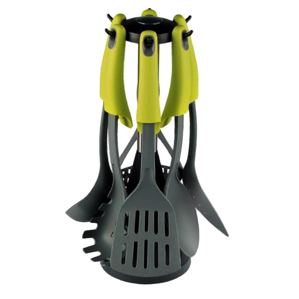 Zoomella 7Pcs Silicone Kitchen Utensils Set Heat Resistant Cooking Tool Green|Cooking Utensils|Home & Garden