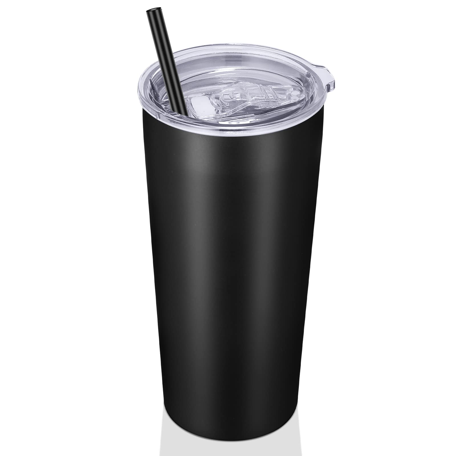 Vegond 20Oz Tumbler Bulk With Lid And Straw 1 Pack, Stainless Steel Vacuum Insulated Tumbler, Double Wall Coffee Cup Travel Mug,