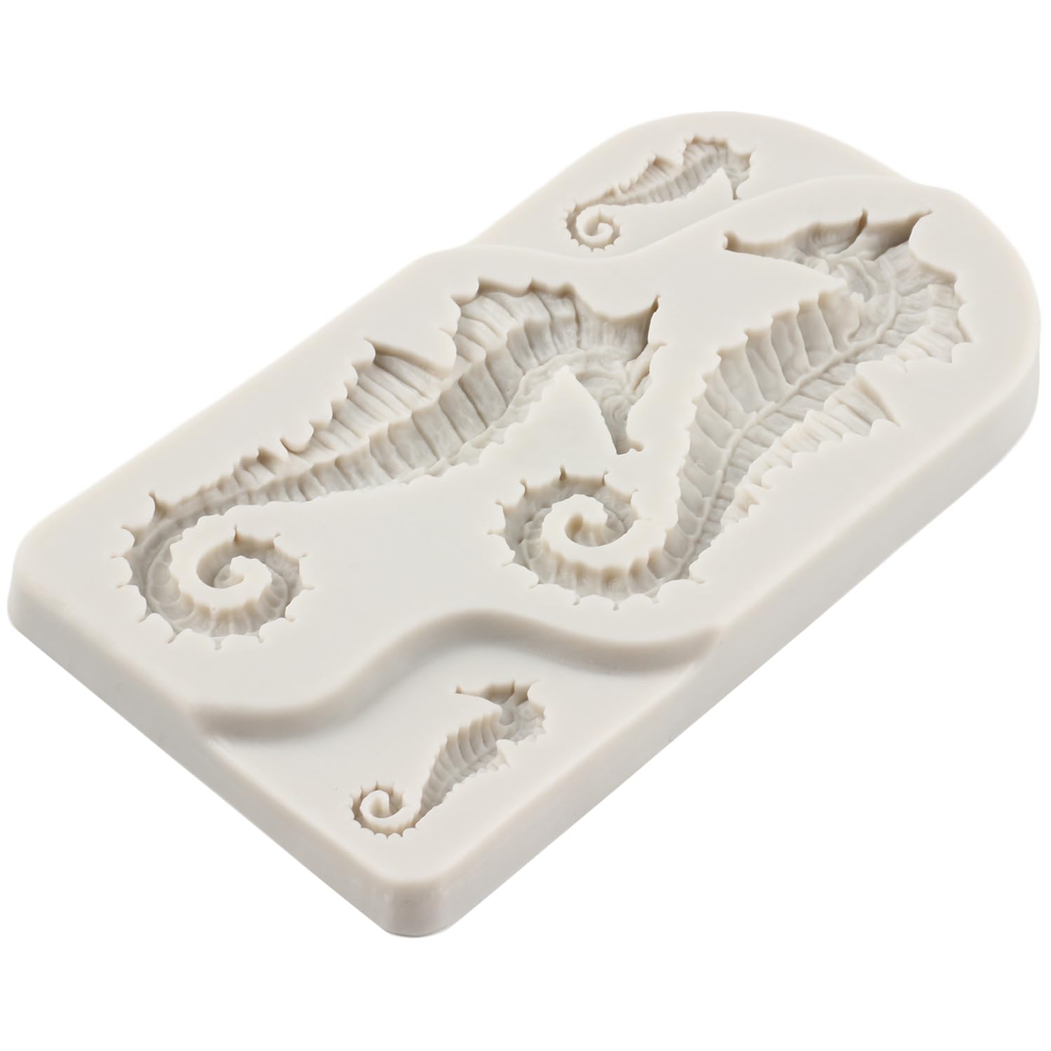 Mypracs Marine Theme Fondant Molds Seashell Conch Seahorse Starfish Mermaid Tail Silicone Mold For Sugar Cake Decoration Cupcake