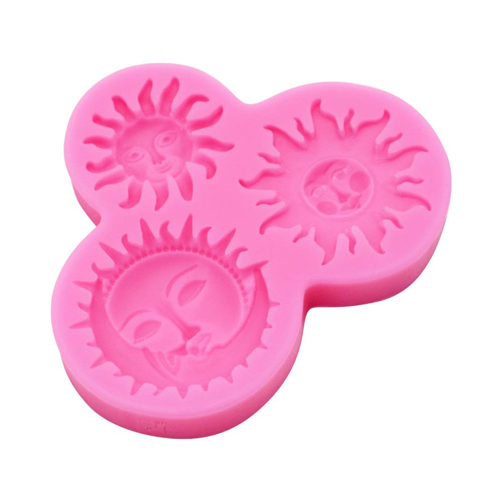 Sun And Face Silicone Fondant Mold Chocolate Candy Mold Cake Decorating Tool Epoxy Resin Casting Mold Diy Making Keychain Molds