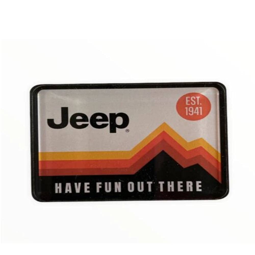 Jeep Have Fun Out There Acrylic Magnet (2.75 X 2 Inches)