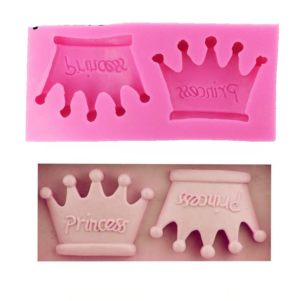 1Pc Princess Crown Shape Silicone Mold For Diy Crystal Chocolate Desserts Jelly Shots Pudding Ice Cube Fondant Mold Gum Paste Cu
