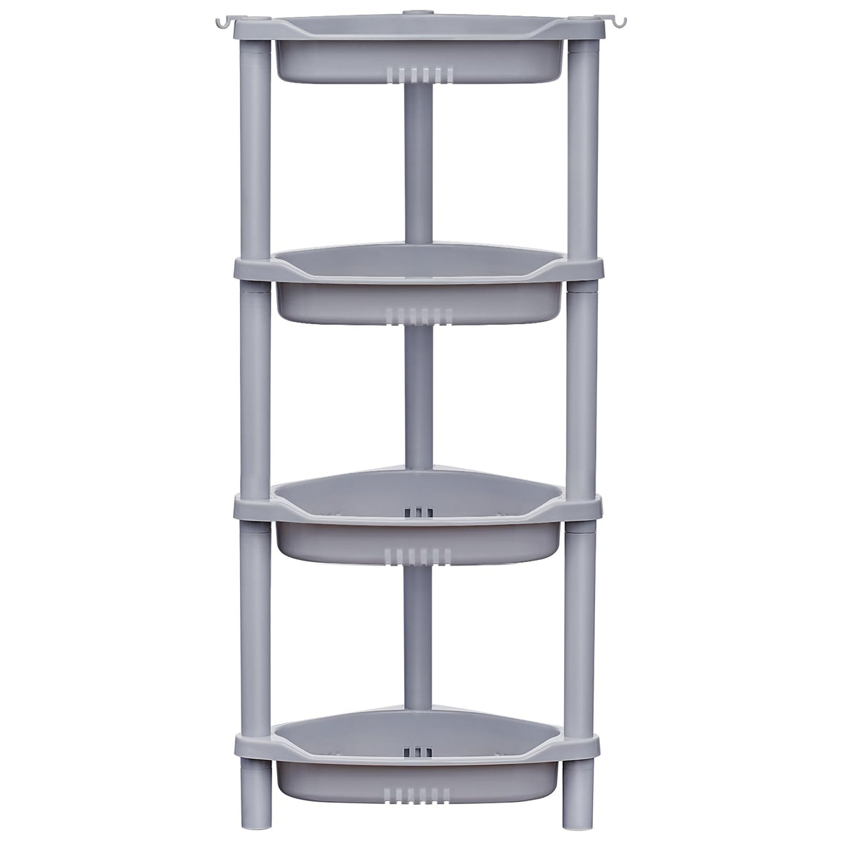 Elyken 4 Tier Shower Caddy Organizer Shelf Corner, 14.4 X 11.2 X 31.5 Inches, Rustproof, Plastic Shower Rack Stands For Inside B