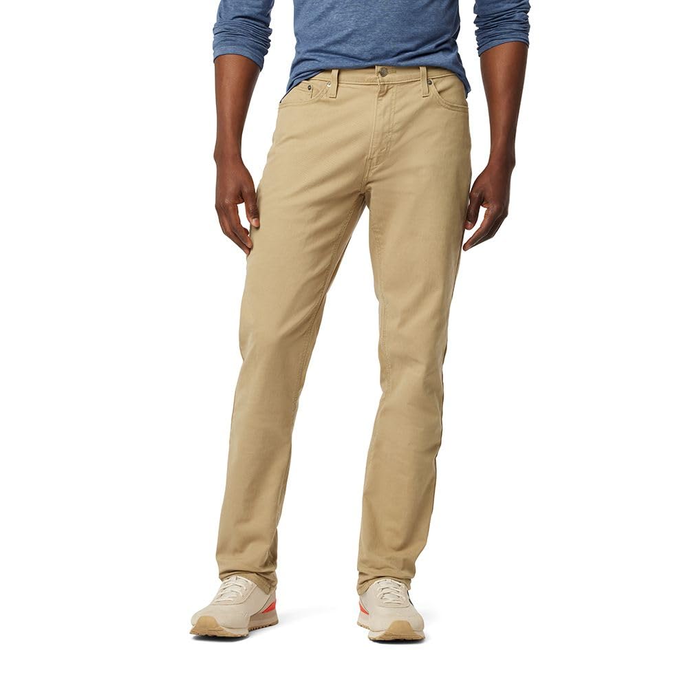 Signature By Levi Strauss  Co Gold Label Mens Athletic Tech Jeans, British Khaki, 46W X 32L