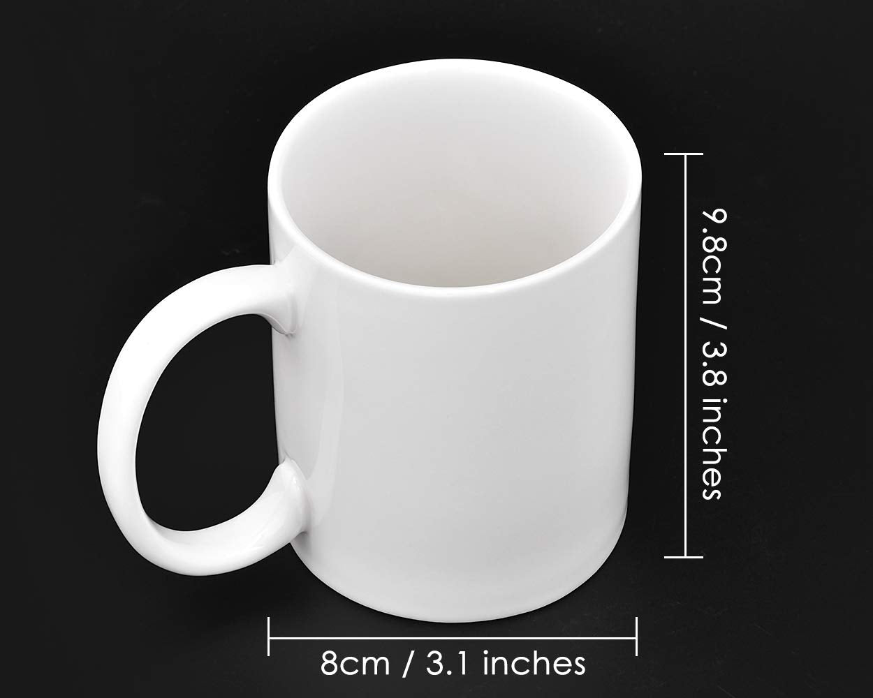 DS. DISTINCTIVE STYLE Ceramic Middle Finger Coffee Cup 350ml 11.8oz Funny Coffee Mug Tea Cup with Middle Finger