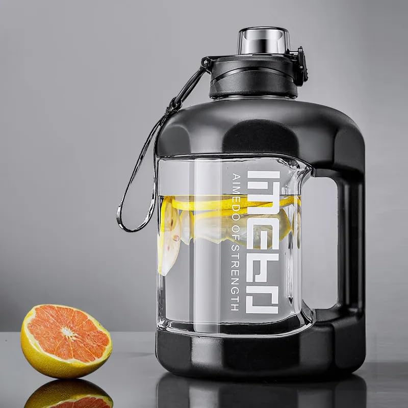 Dravizon Leakproof Bpa Free Drinking Water Bottle - Reusable Water Bottles 1.8Litre - Large Water Bottle With Handle - Water Jug