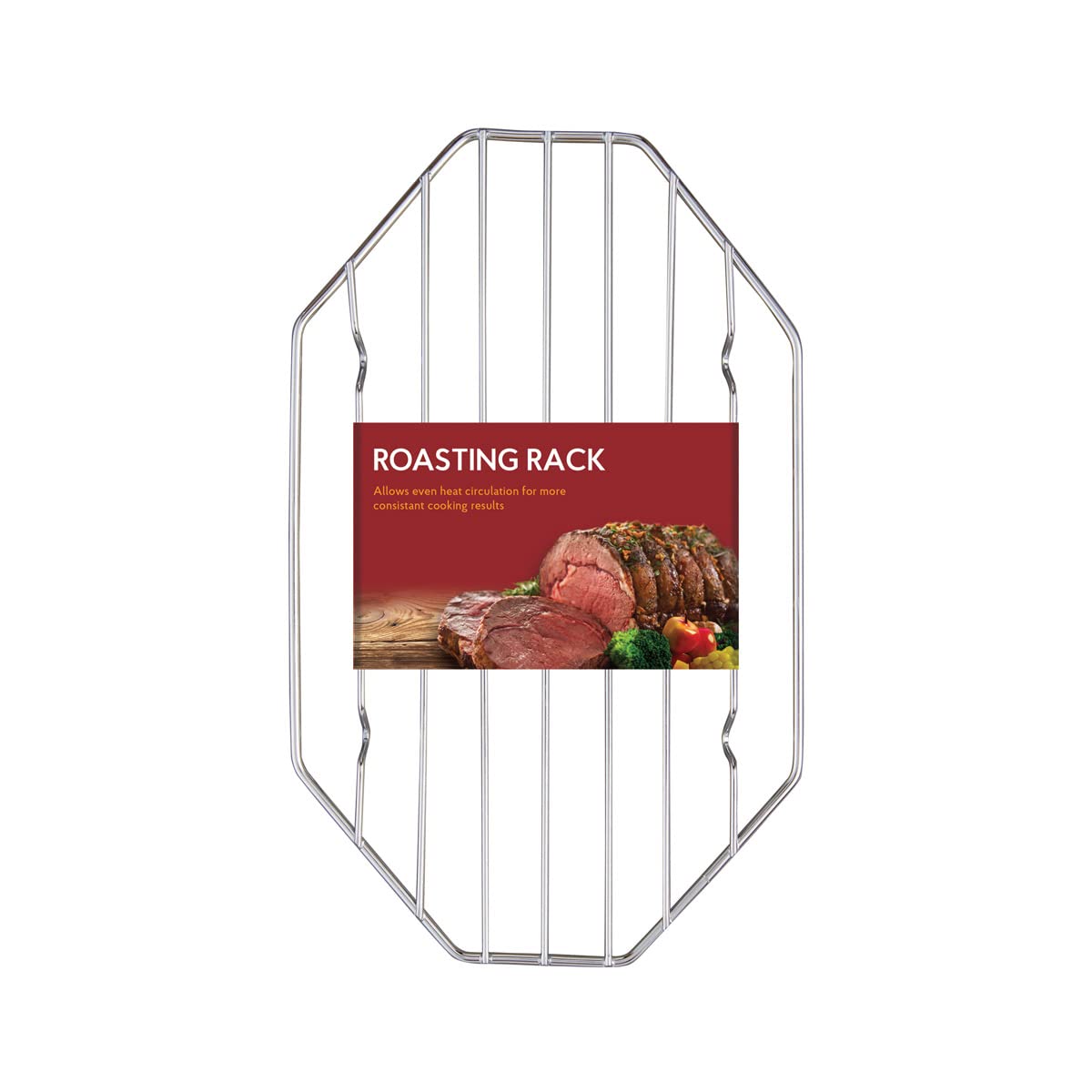 HIC Kitchen Roasting Wire Rack: Heavyweight Chrome-Plated Steel, 10x6, Ideal for Roasting, Baking, and More - Elevate, Circulate