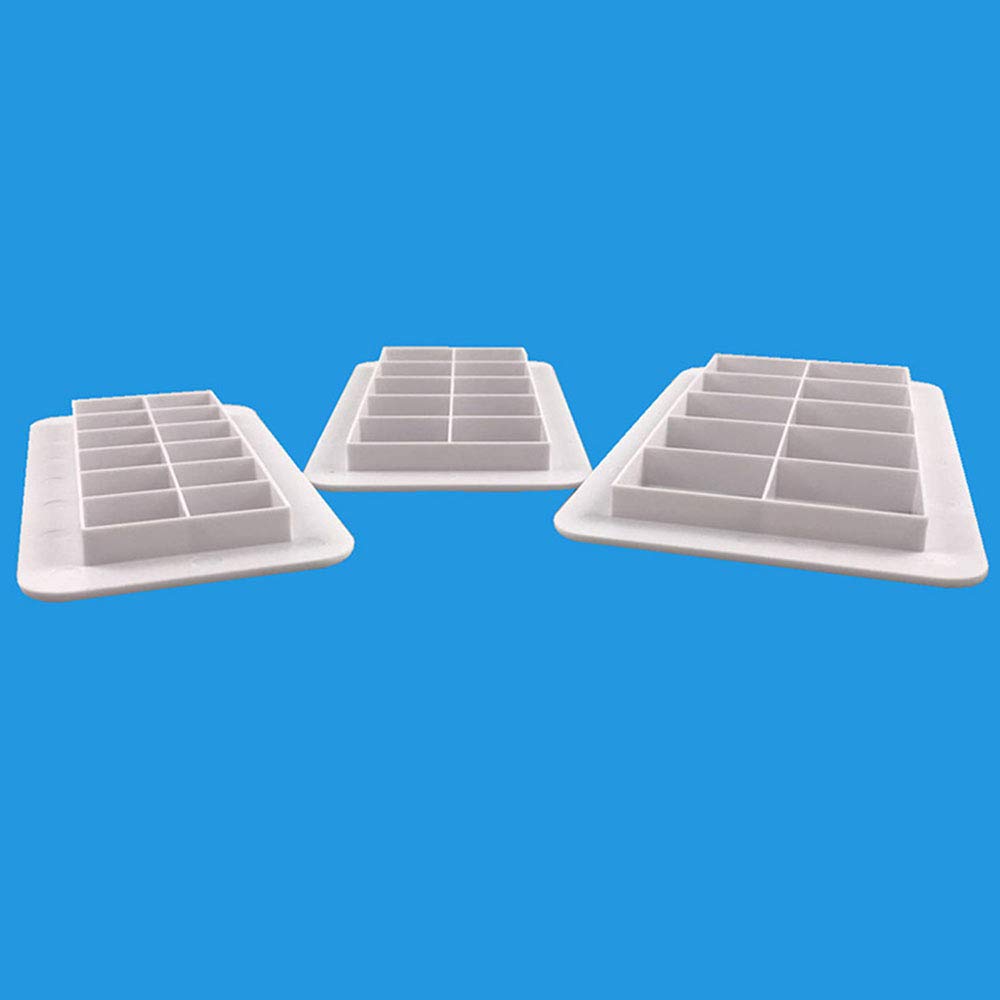 Zyamy Square Biscuit Cutters Set, 3 Size (14.5Cm X 1 + 15.5Cm X 1 + 19.0Cm X 1), Cookie Cutter Cake Fondant Cutter