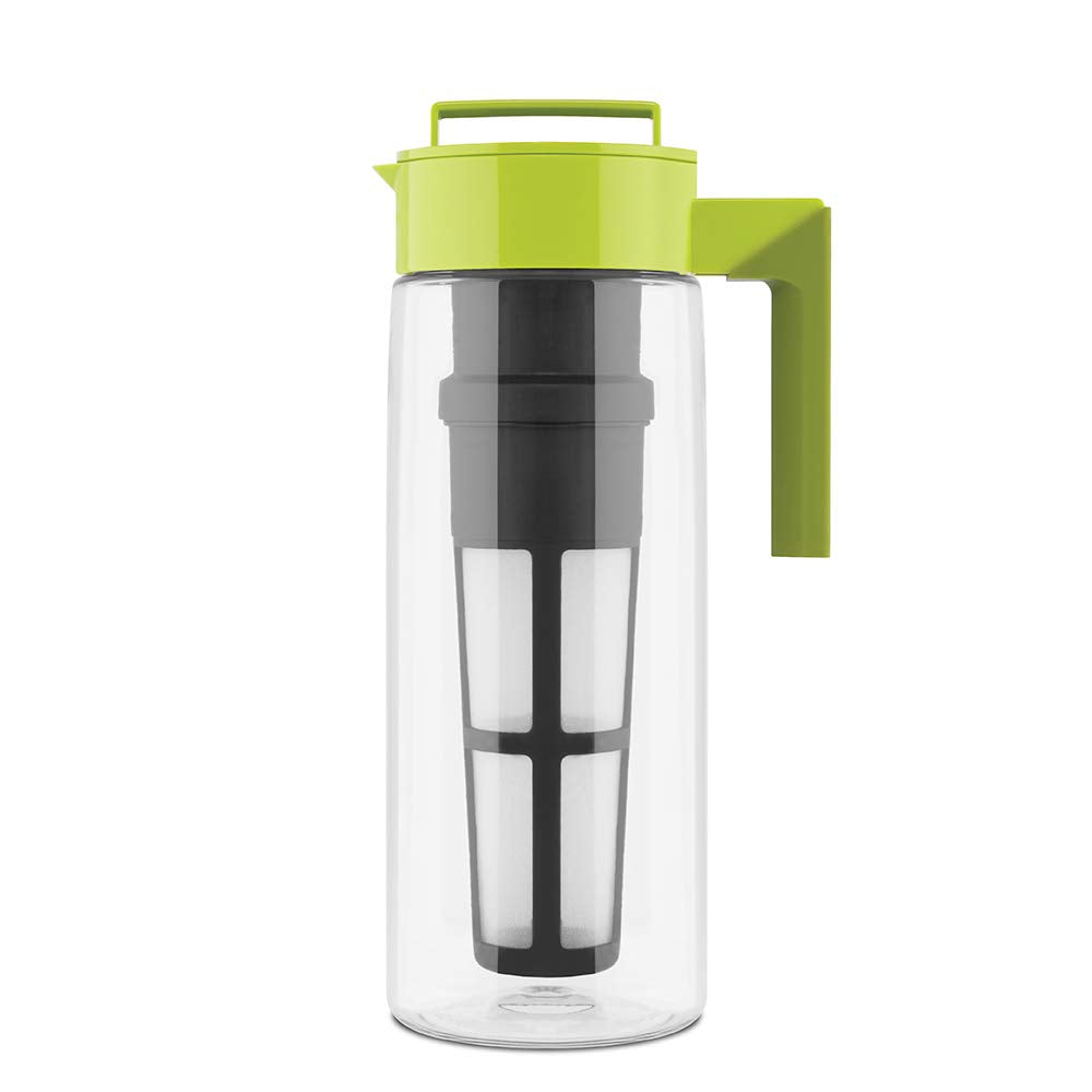 Takeya Premium Quality Iced Tea Maker With Patented Flash Chill Technology Made In The Usa, Bpa Free, 2 Quart, Avocado
