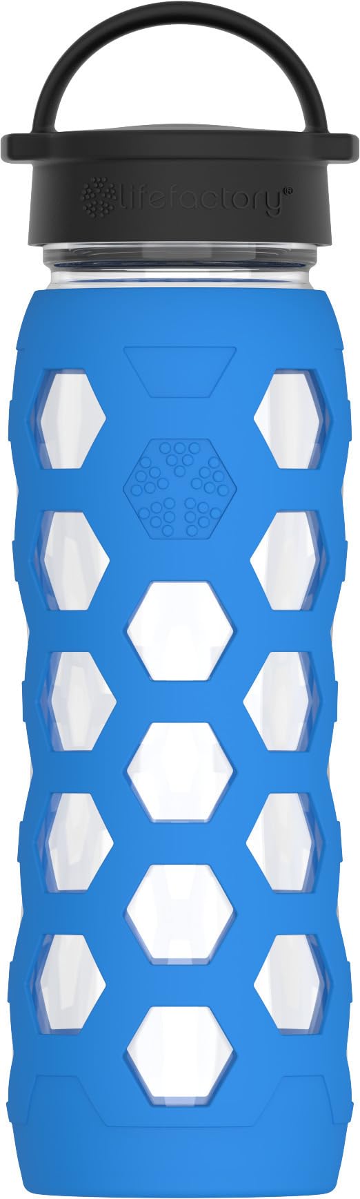 LIFEFACTORY 22oz Bottle Classic Cap Hex Ocean
