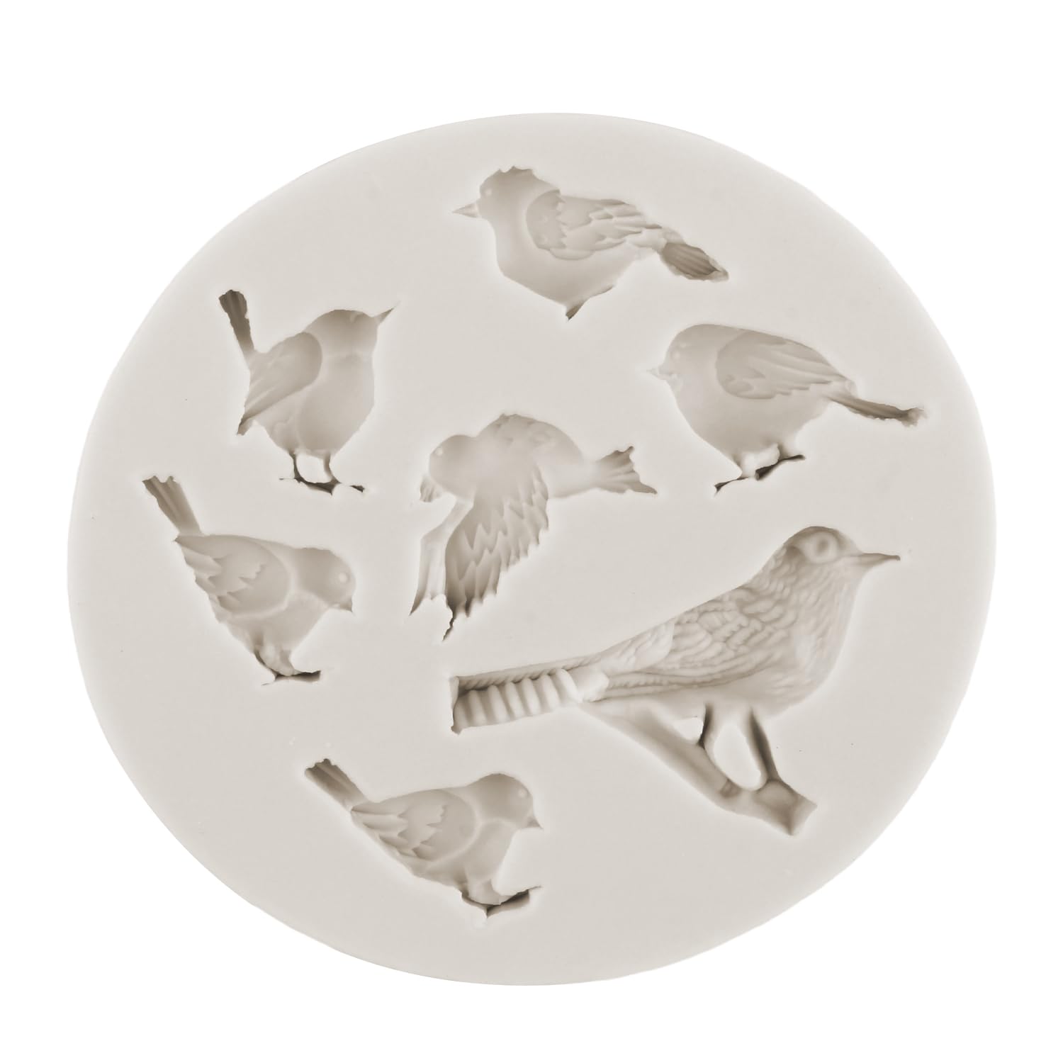 Mypracs Bird Silicone Molds Tree Branch Fondant Mold Flower Leaf Chocolate Mold For Sugar Cake Decoration Cupcake Topper Candy P