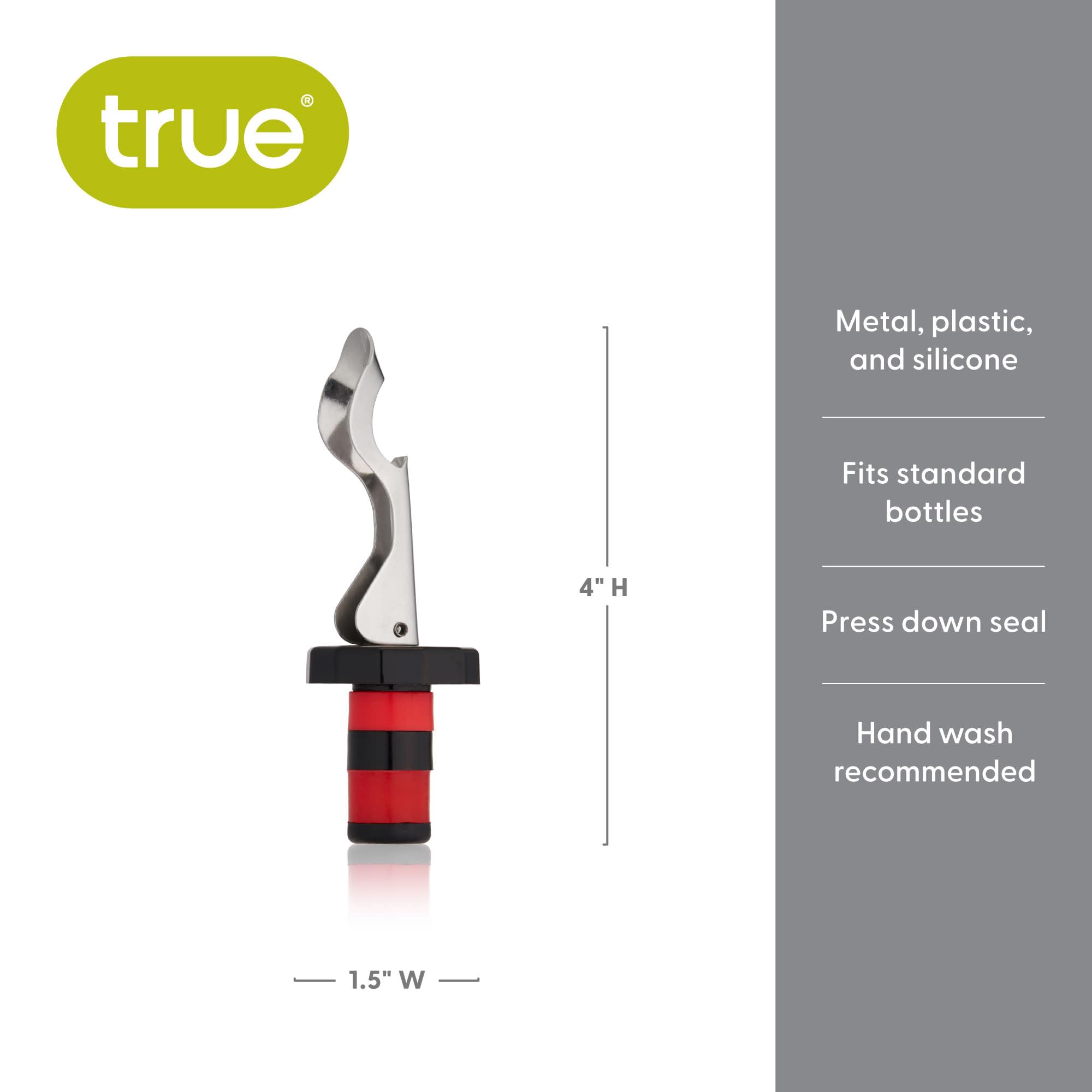 True Fabrication Flip Top Bottle Stopper - 2 Pack