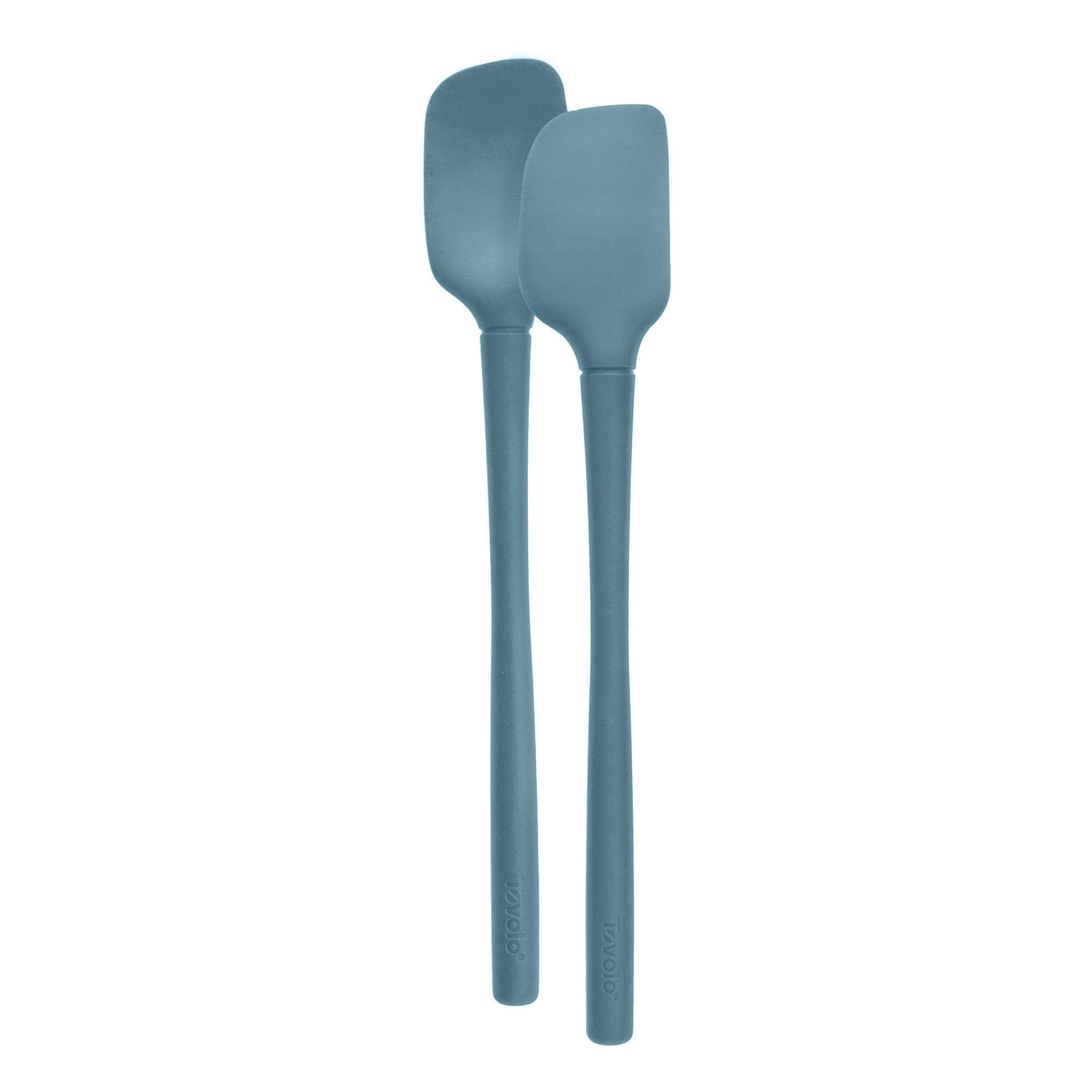 Tovolo Flex-Core All-Silicone Mini Spatula & Spoonula, Kitchen Utensil Set of 2, Heat-Resistant & BPA-Free Silicone Spatula & Sp