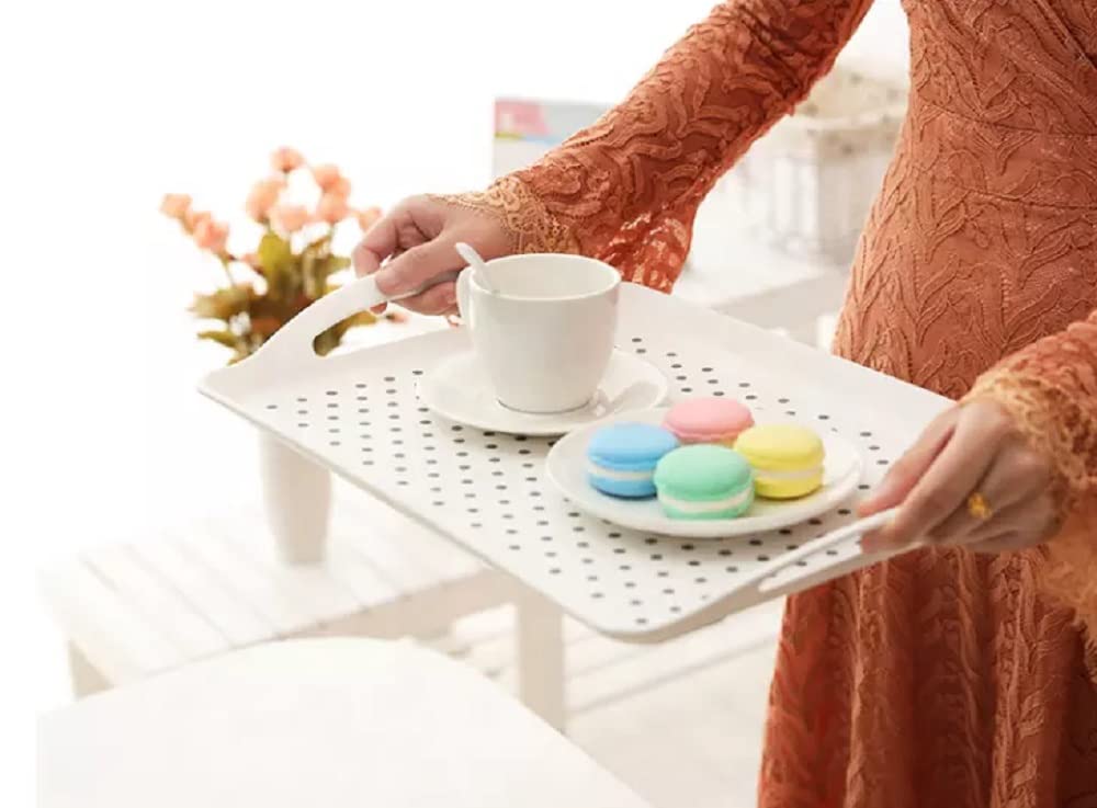 Rectangular Anti Slip Tray, Non-Slip Serving Tray
