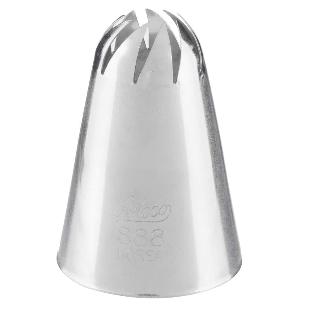 Ateco Stainless Steel Cake Decorating Special Swirl Pastry Tube, Silver, Small