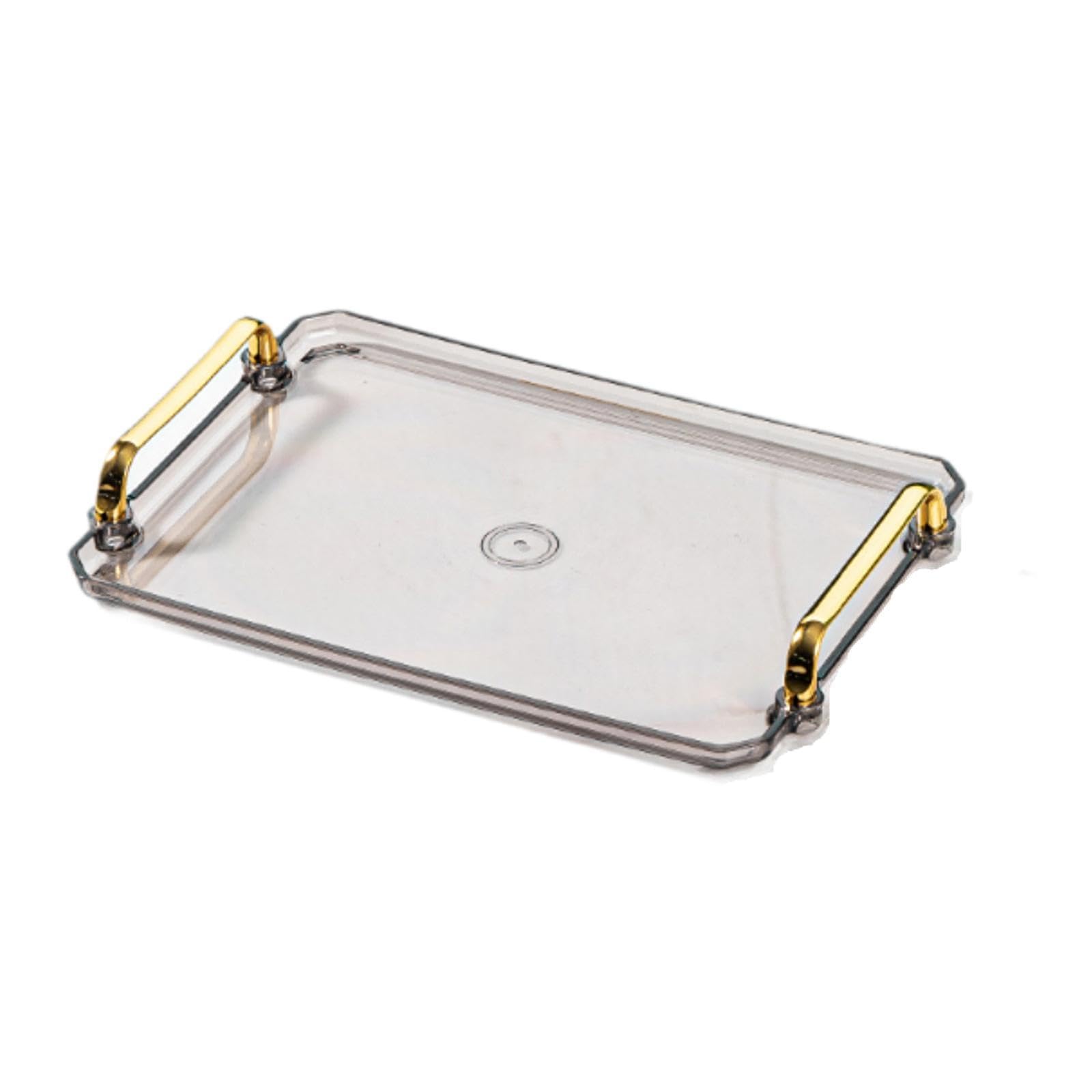 Ilsmysutra Serving Tray Rectangular Modern Cosmetic Storage For Desk Coffee Table Hotel M Grey | Kitchen, Dining & Bar | Dinnerw
