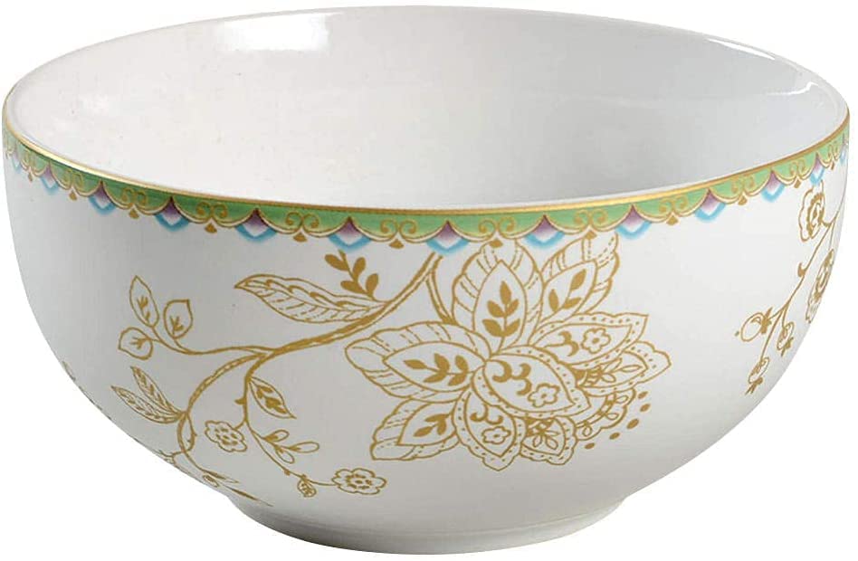 222 Fifth Replacement 5.5 '' Diameter Salad Cereal Bowl PEACOCK GARDEN (quantity: 1 New Bowl)