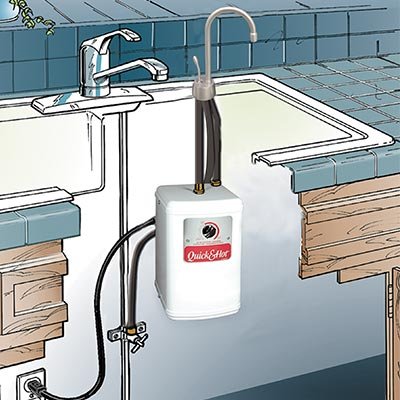 Westbrass D271-Nl-26 Velosah 9'' 1-Handle Hot Water Dispenser Faucet (Tank Sold Separately), Polished Chrome