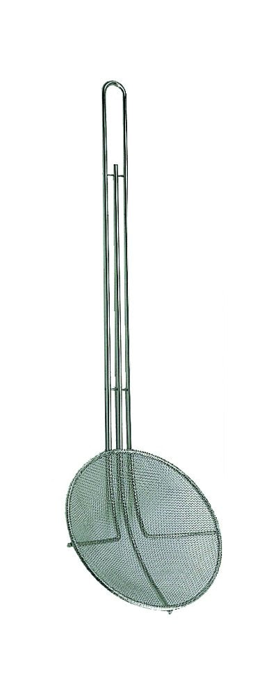 Update International (Skm-Rdf) 6 1/2'' Nickel-Plated Round Fine Mesh Skimmer