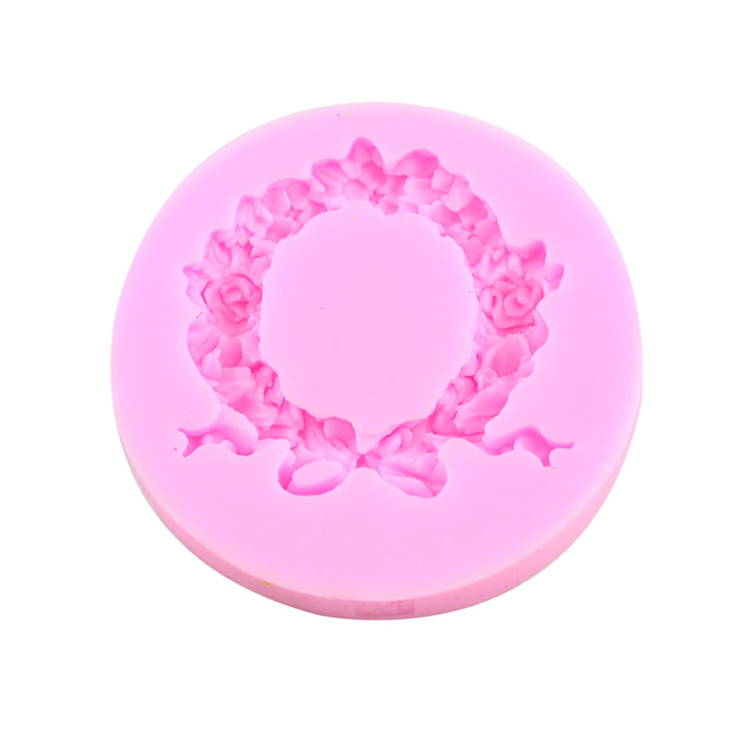 Bow Wreath Garland Silicone Mold For Diy Fondant Candy Making Chocolate Molds Lollipop Desserts Ice Cube Gum Clay Soap Biscuit P