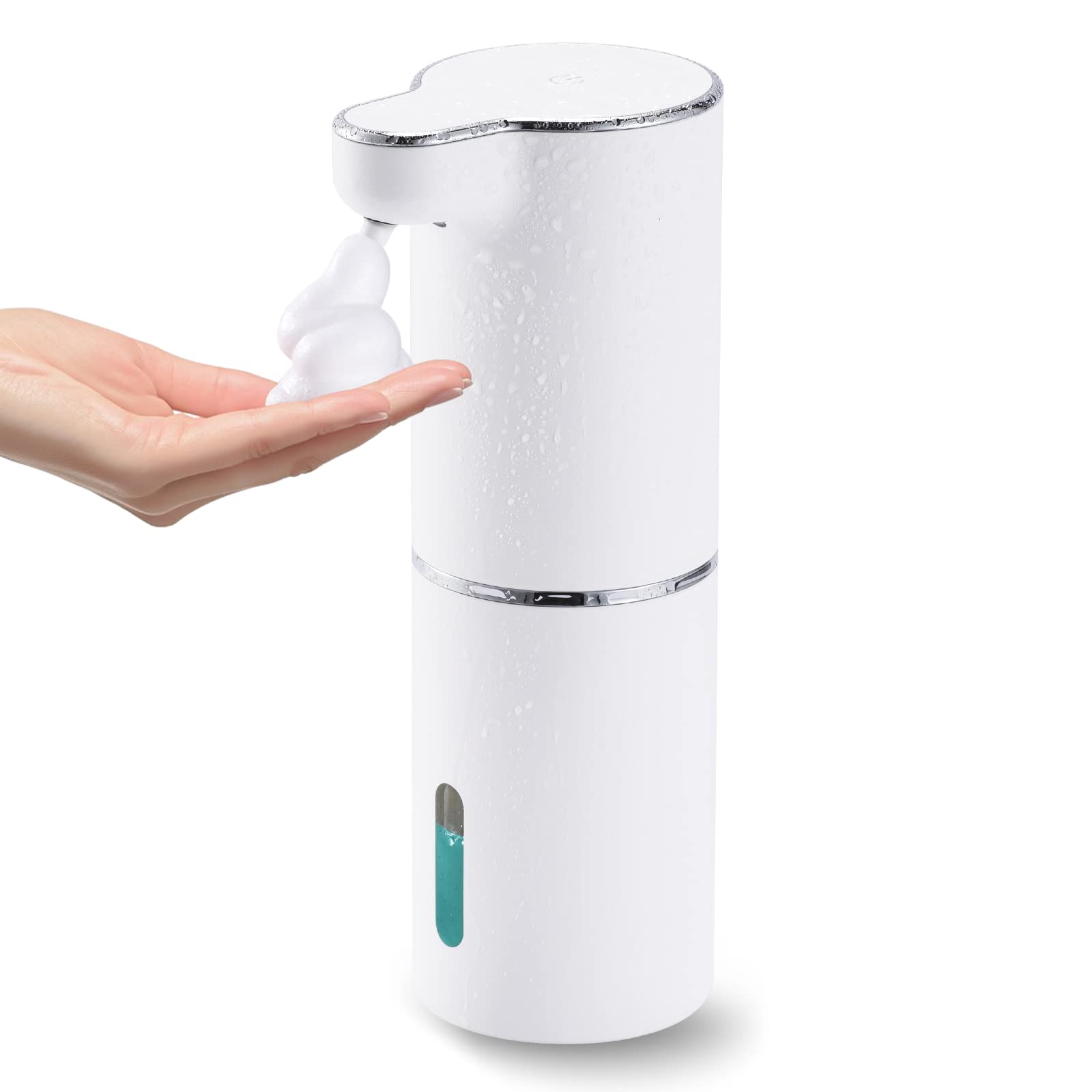 Laopao Soap Dispenser, Automatic Foaming Hand Soap Dispenser Touchless Foam Soap Dispenser Rechargeable Bathroom Countertop Soap