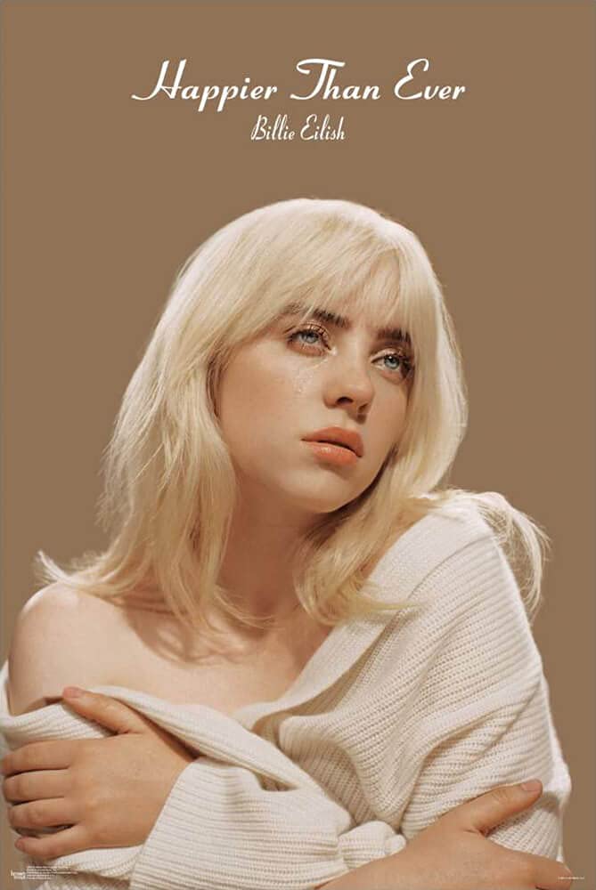 Scorpio Posters Billie Eilish - Happier Than Ever - Officially Licensed - Laminated Poster - 24.5'' X 36.5''