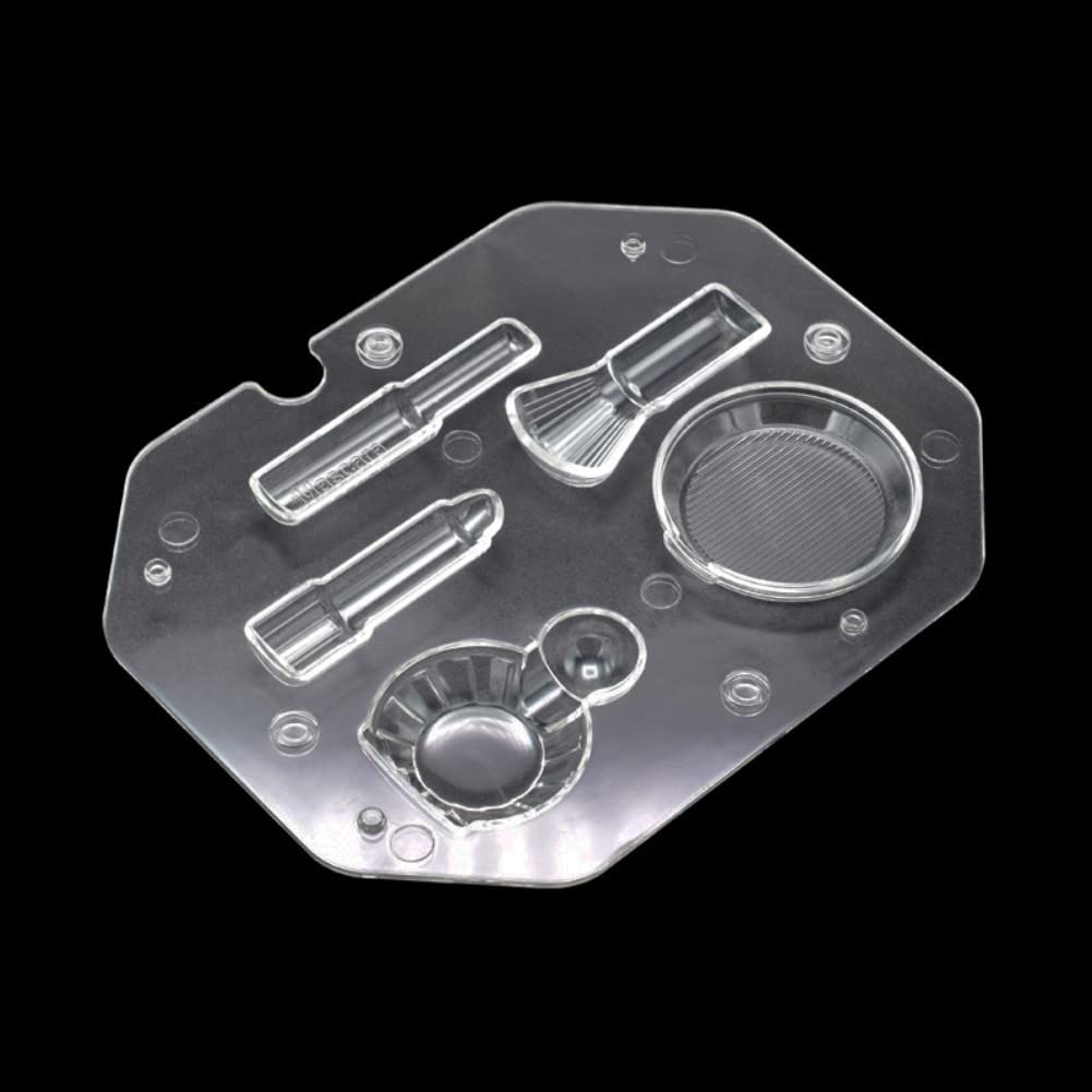 Tuke 8.7'' Makeup Tools Polycarbonate Diy 3D Cosmetics Chocolate Mold Stereo Lipstick Mascara Candy Jelly Mold Baking Cake Decor