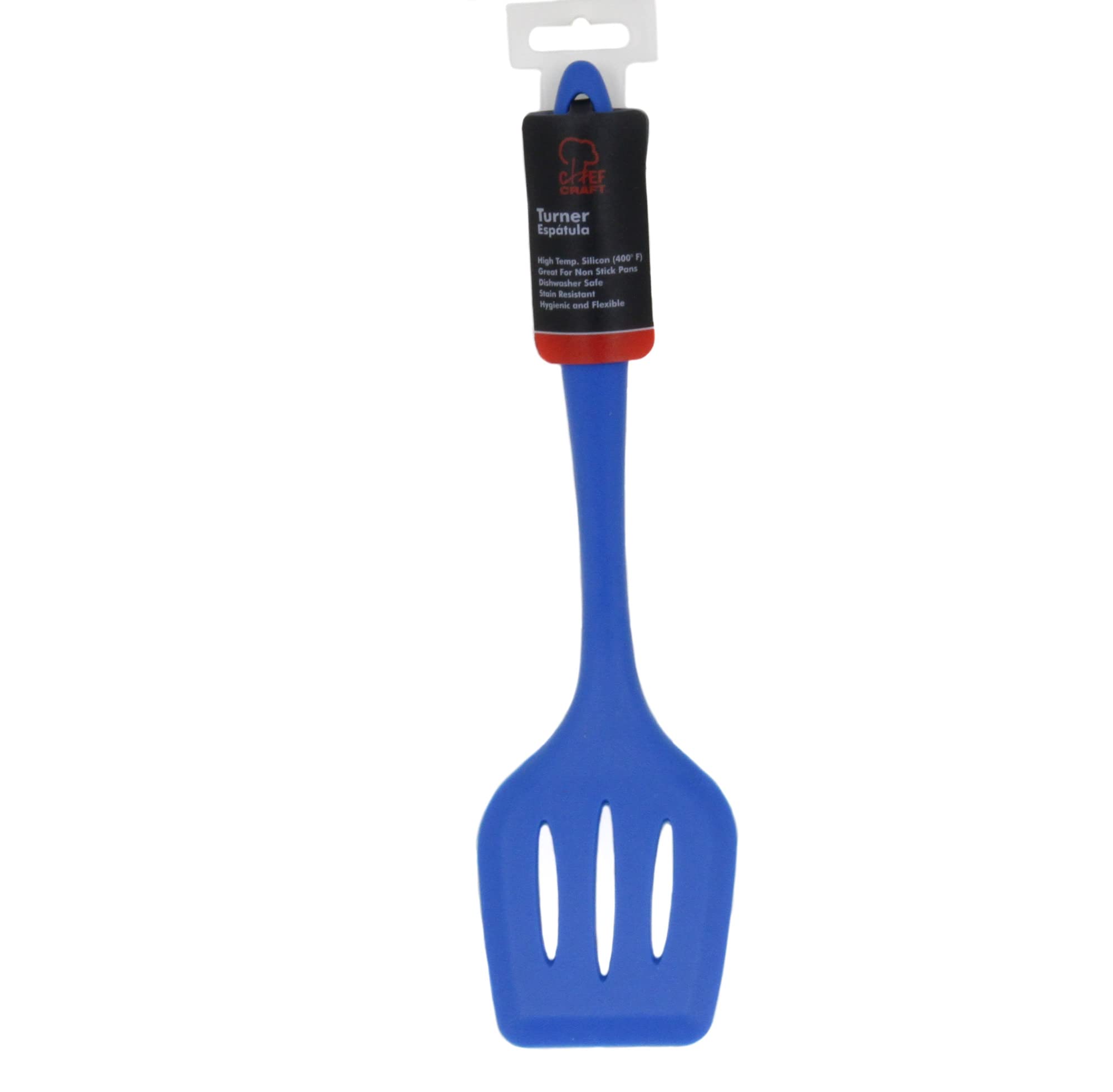 Chef Craft Premium Silicone Spatula/Turner, 11.75 Inch, Blue