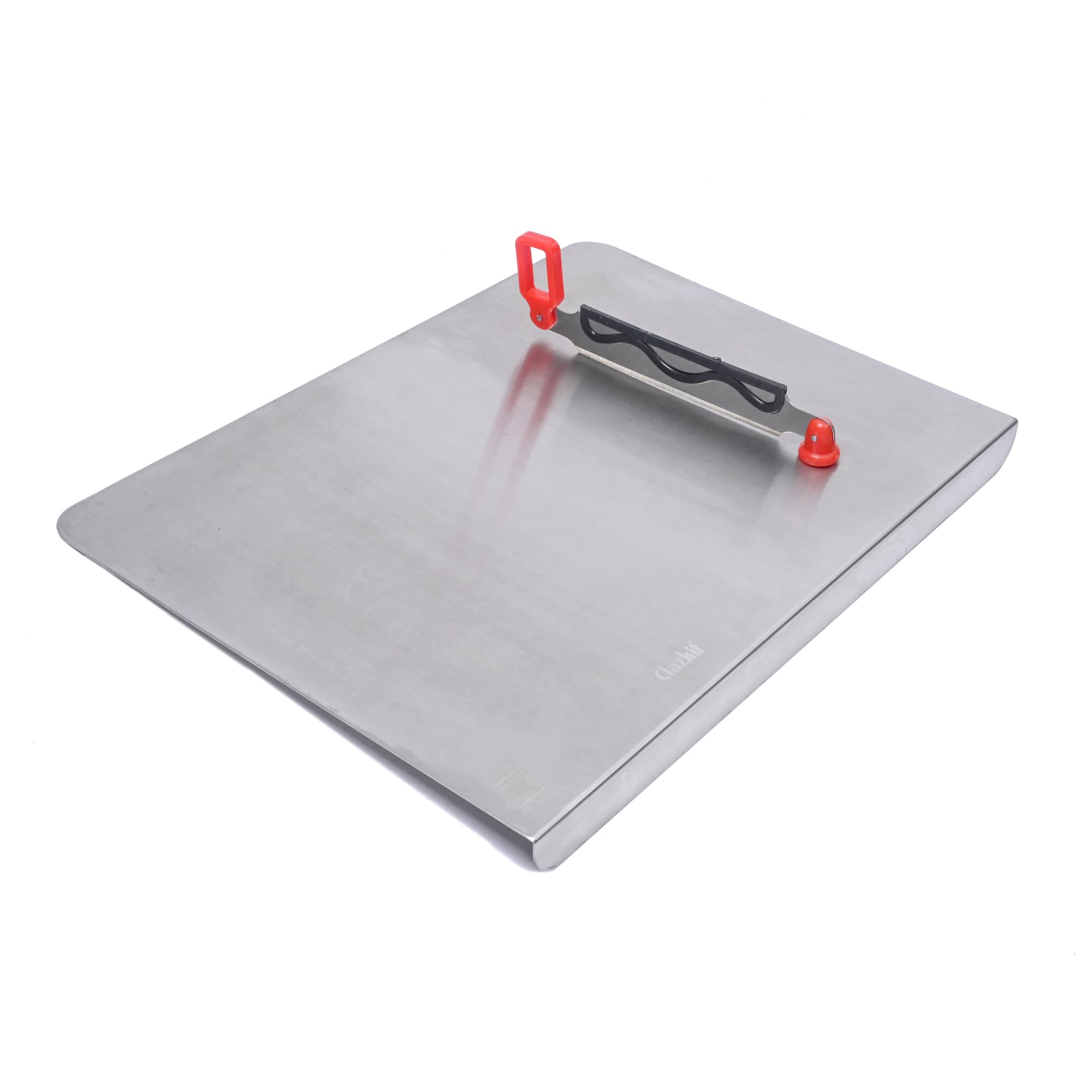 Clazkit Chopping Board - Stainless Steel Multifunctional Cut & Chop Vegetable Slicer Tool - Adjustable Cutting Guide With Non Sl