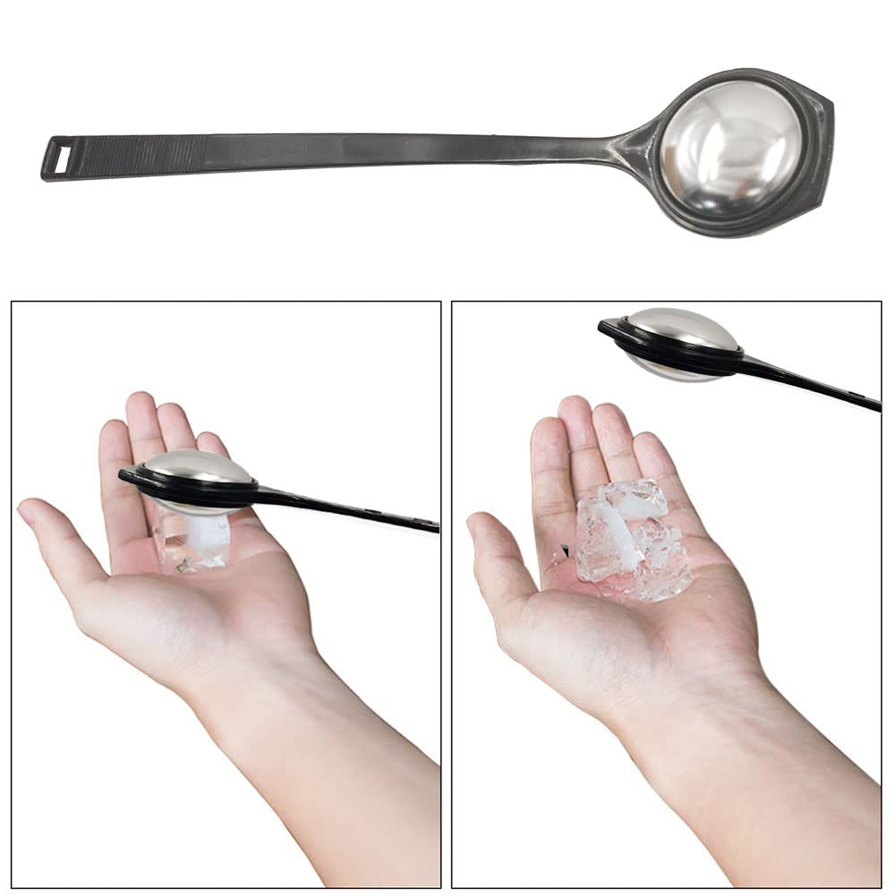 Brandname Ice Tapper,Jfwuhap 3 Pcs Ice Mallet,Stainless Steel Ice Tapper,Ice Picks,Ice Crusher,Stainless Steel Tapper,Mallet Too