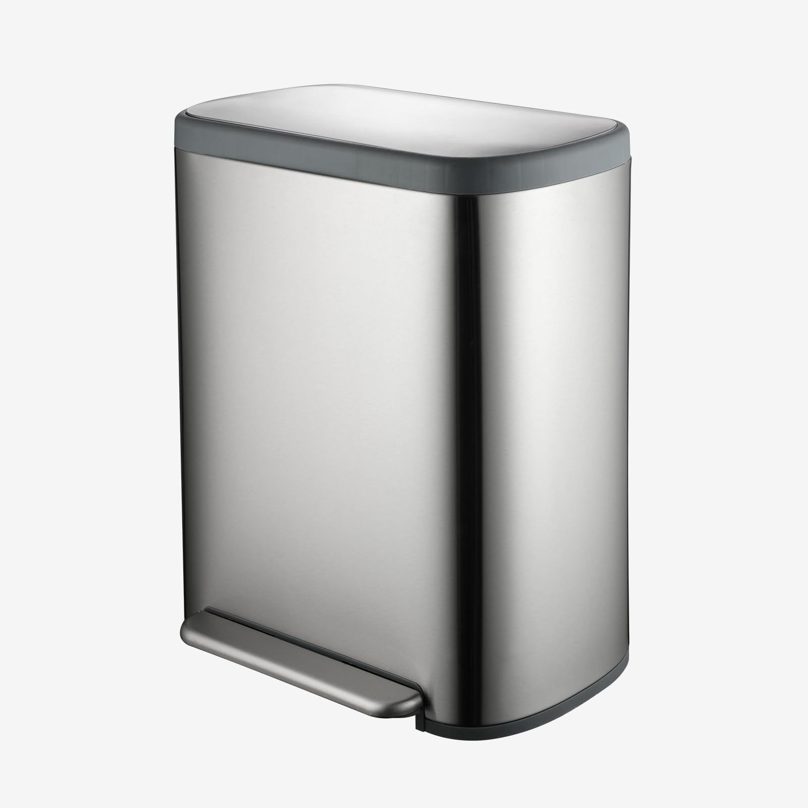 Jm Yipeng 16 Gallon Dual Trash Can,60 Liter Trash Recycle Bin Combo With Soft-Close Lid,2 X 8 Gallons Double Trash Can With With