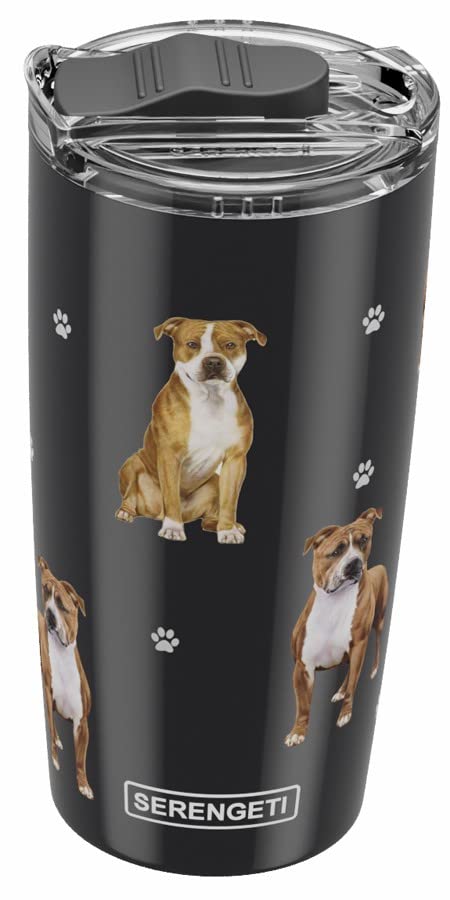 Pitbull Serengeti 16 Oz. Stainless Steel, Vacuum Insulated Tumbler With Spill Proof Lid - 3D Print - Insulated Travel Mug For Ho