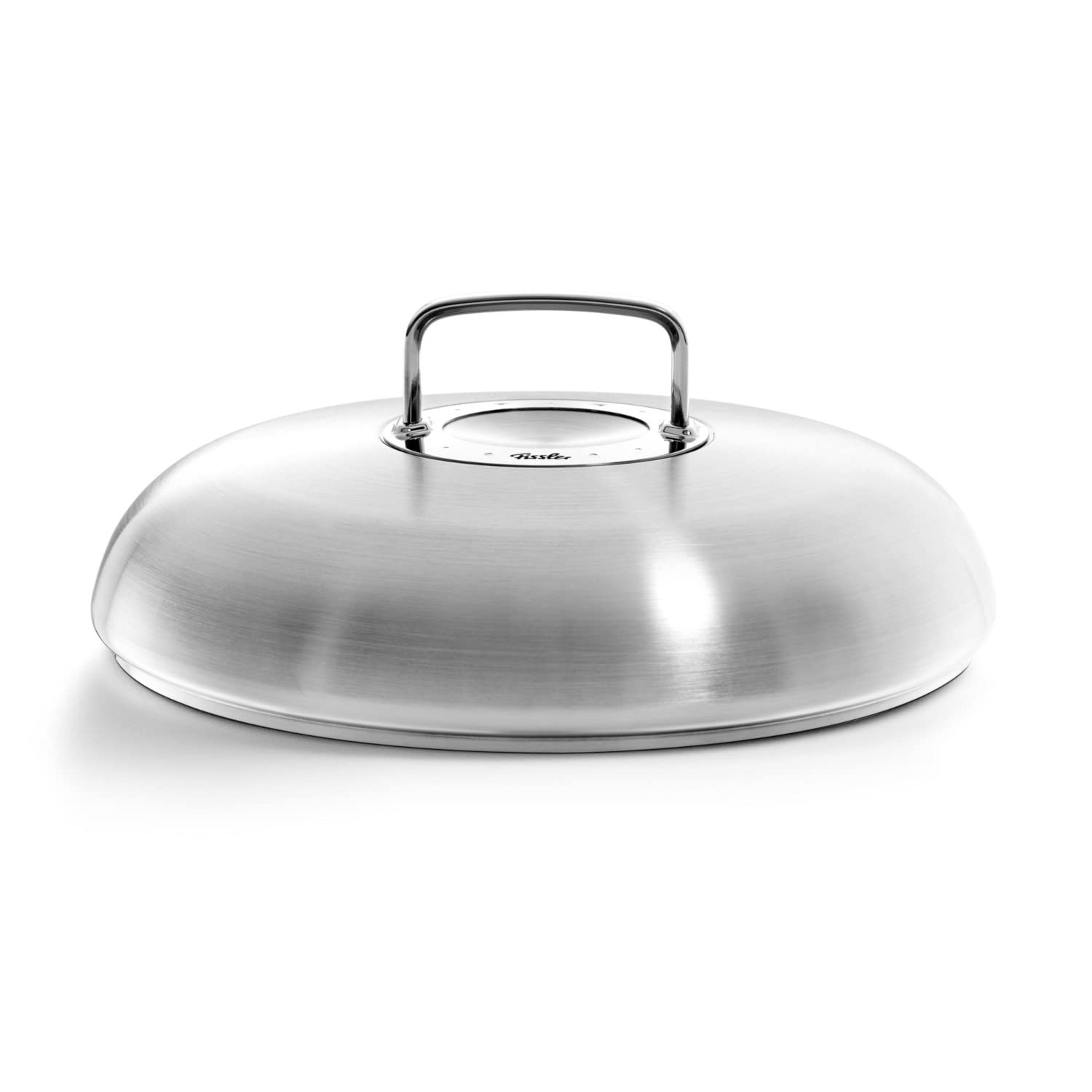 Fissler Original-Profi Collection Stainless Steel 9.5 Inch Serving Pan With High Dome Metal Lid