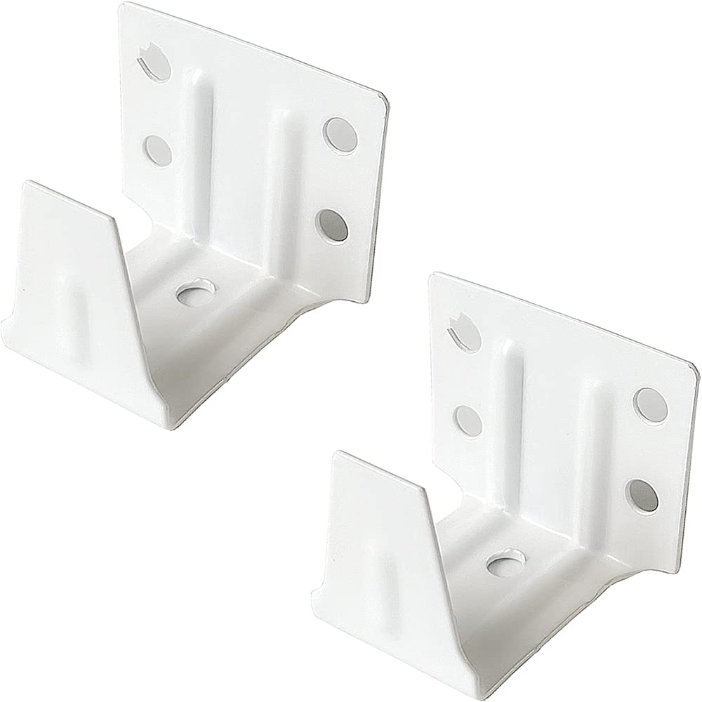 2pcs 1inch Center Support Bracket White Color Head Track Holder Bracket for 1 Mini Window Venetian Blinds Headrail with 1x1(25x2