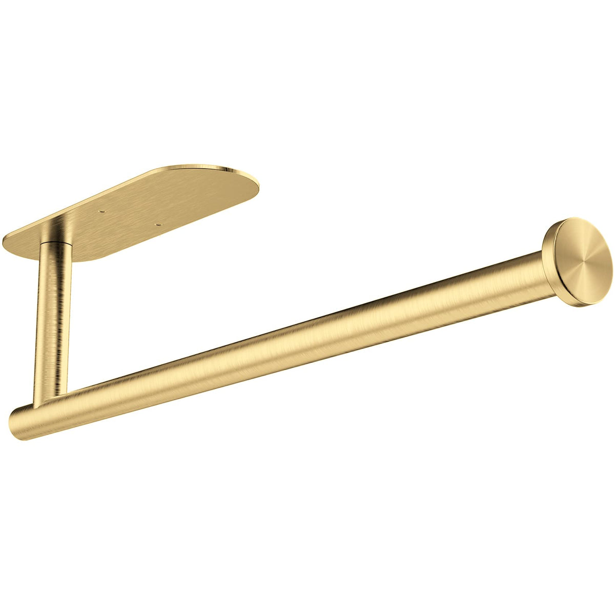 Paper Towel Holder Under Kitchen Cabinet - Self Adhesive Paper Towel Holder, Gold Stainless Steel Paper Towel Holder Wall Mount