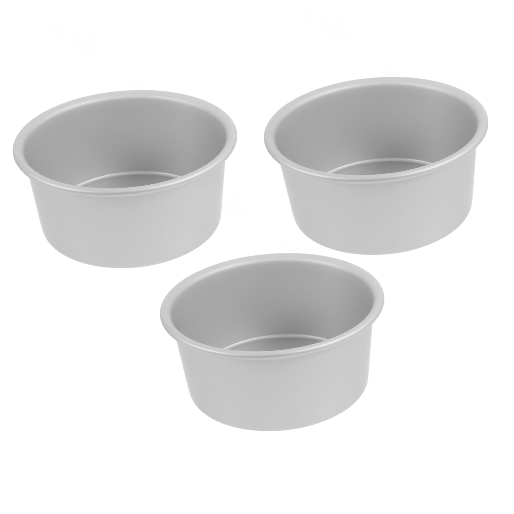 MAGICLULU 3pcs Round Cake Pans Non Stick Aluminum Baking Molds for Cheese Cakes Mousse More Baking Tin for Easy Demoulding