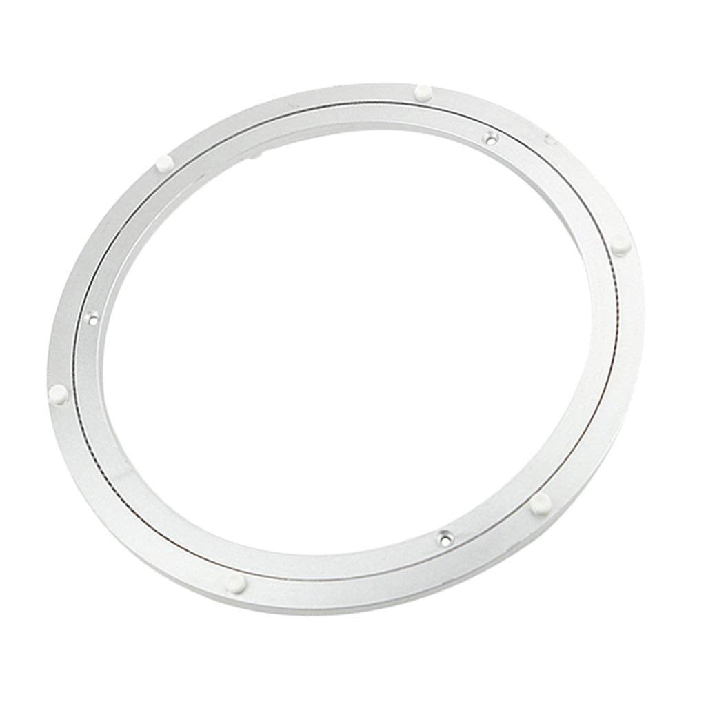 Dailydanny Aluminum Heavy Duty Lazy Susan Rotating Turntable Bearing Swivel Plate Hardware For Dining-Table (12 Inch)