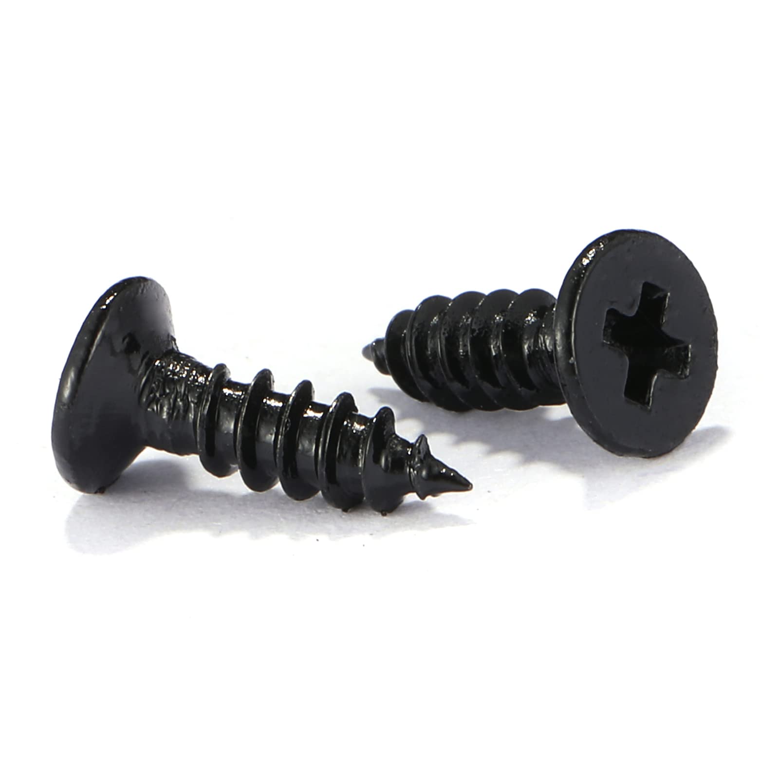 6 X 38 Wood Screw 100Pcs 18-8 (304) Stainless Steel Screws Flat Head Phillips Fast Self Tapping Drywall Screws Black Oxide By Sg