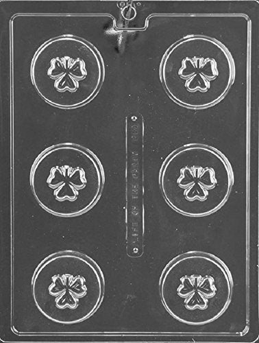 Grandmama'S Goodies P030 Shamrock Cookie Chocolate Candy Soap Mold With Exclusive Molding Instructions
