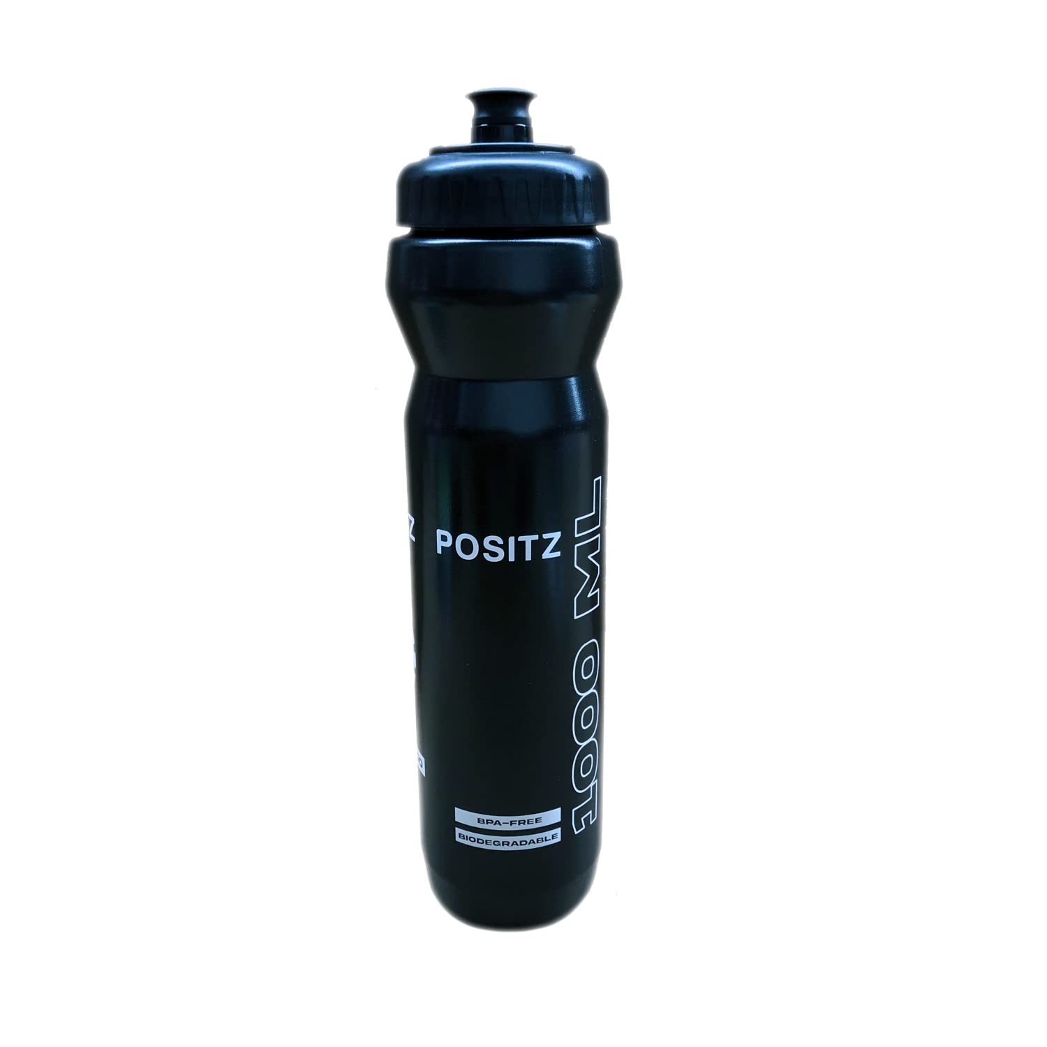 Positz Boost 1000 Cycling Water Bottle With Massive 34Oz 1 Litre Capacity Black
