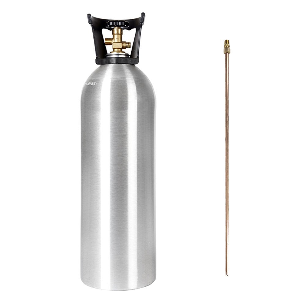 20 Lb Co2 Tank New Aluminum Cga320 With Siphon Tube By Beverage Elements
