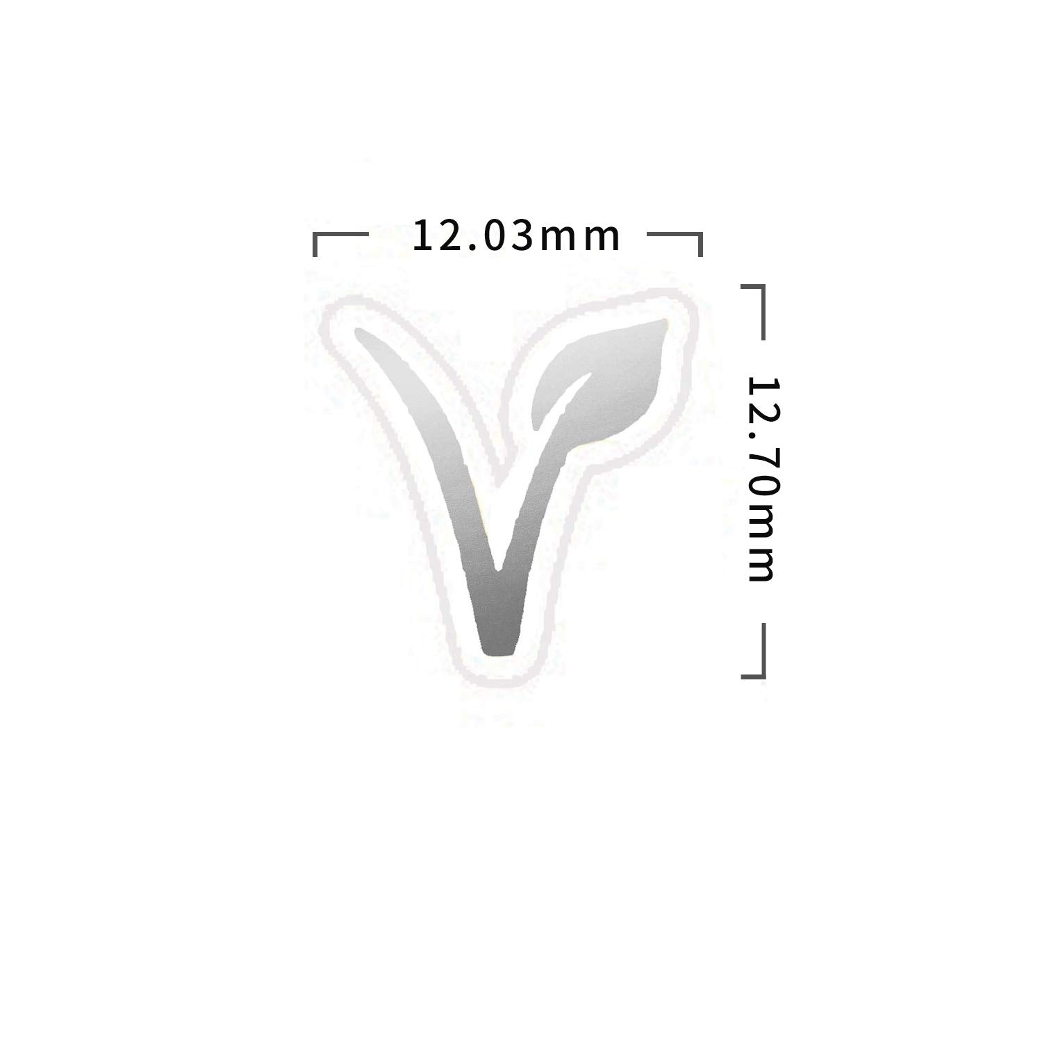 50 Wedding Meal Stickers for Place Cards - Place Card Menu Choices - Wedding Meal Choice Stickers (Silver  Vegan)