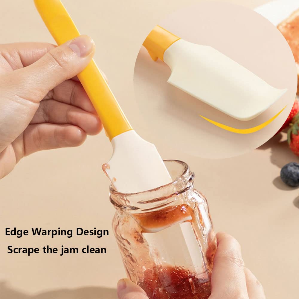 Silicone Jam Spreader Spatula With Can Opener End, Multi Purpose Spreaders For Jar, Peanut Butter Jelly Spreader, Chocolate Spre
