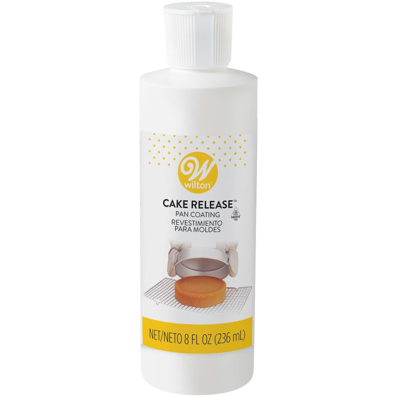 Wilton Cake Release Pan Non-Stick Coating, 8 fl. oz