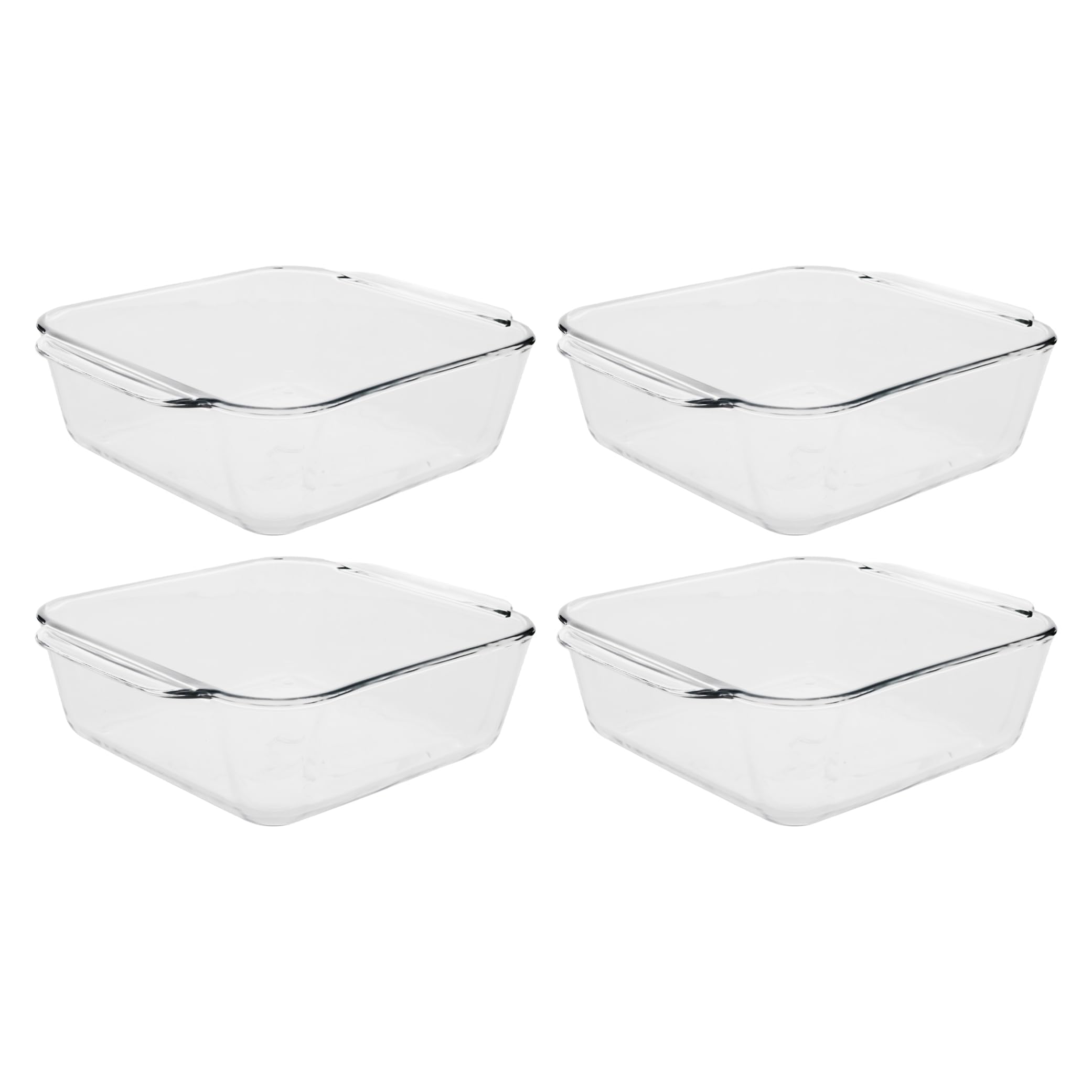 Pyrex 222D (2.5Qt) Deep Glass Baking Dishes (4Pack)  Made in USA