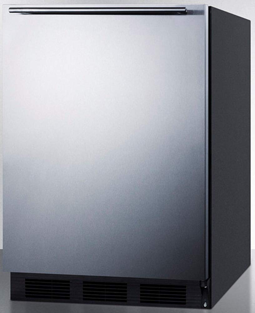 Summit Appliance Al752Bksshh Freestanding Ada Compliant 24 Wide 5.5 Cu.Ft. All-Refrigerator For General Purpose Use With Auto De