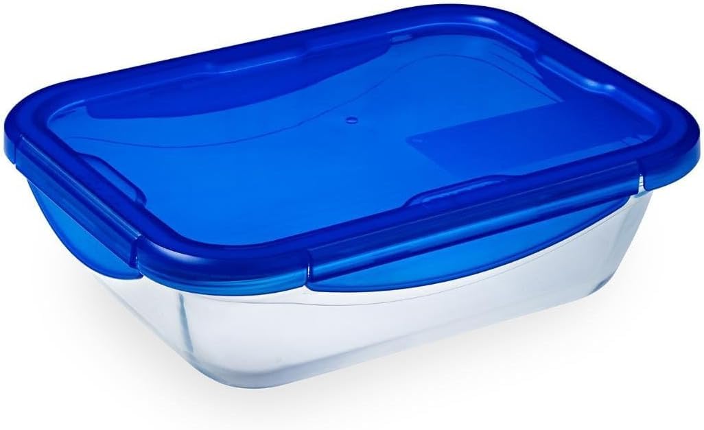 Pyrex Food Storage Container, Blue, 20 x 15 x 5 cm